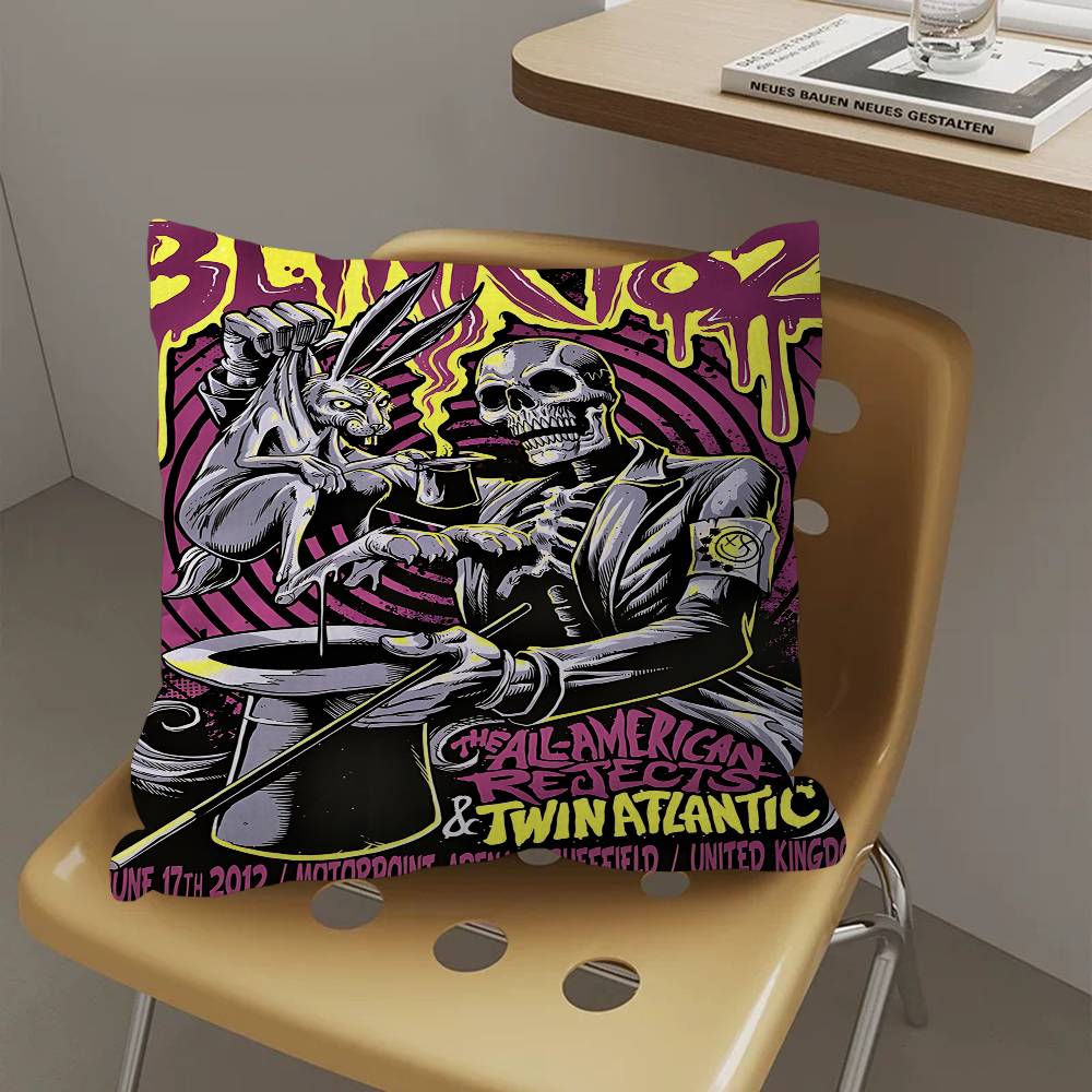 Band B-BLINK-182 Cushion Cover Polyester Sofa Cushions Decorative Throw Pillows Home Decoration Pillowcover