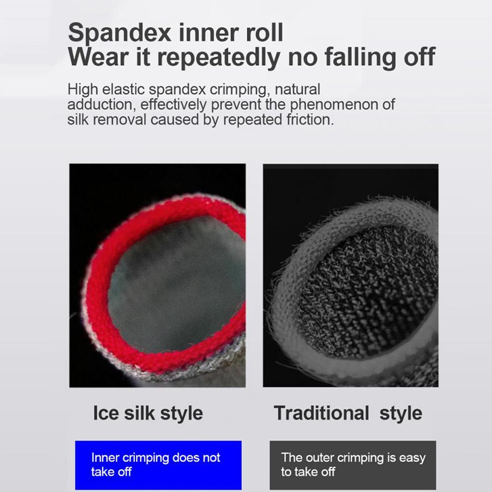 1 Pair Gaming Finger Sleeve Breathable Luminous Fingertips Cover for PUBG Mobile Games Touch Screen Finger Cots