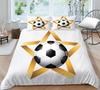 Copripiumino da calcio, Federa, Biancheria da letto, Copripiumino per camera da letto, Set per letto matrimoniale full size, 2/3 pezzi in morbido tessuto in microfibra per la casa