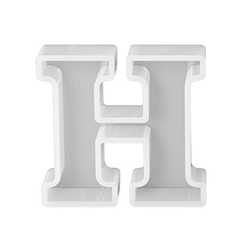 Silicone Pendant Mold Clay Molds Letter Shaped Silicone Keychain Moulds Pendant Accessories Gift for Hand Making Lover