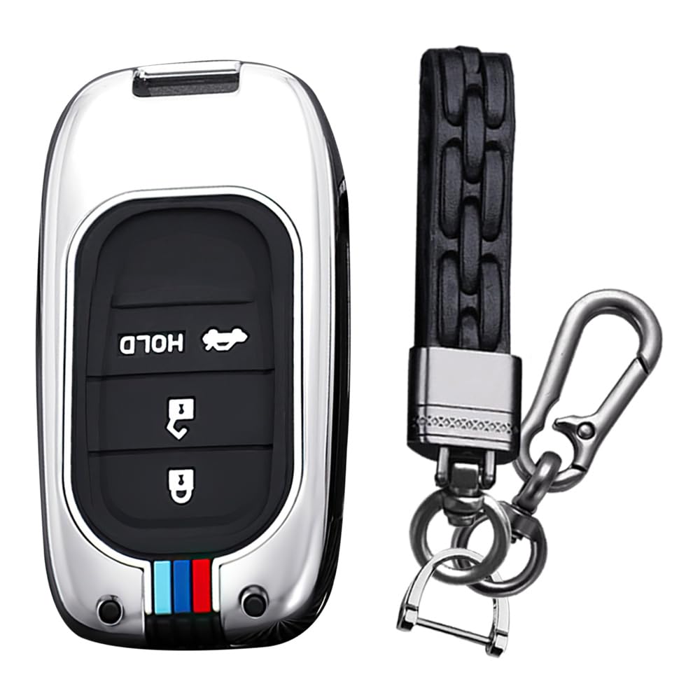 

Эксклюзивный смарт-ключ Honda Чехол для ключа Брелок Силикон Цинковый сплав Флуоресцентная кнопка Оригинальный Honda Civic Vezel Серия RV RV3 RV4 RV5 RV6 2021
