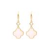 Palace Style Retro Lucky Four-leaf Clover Earrings Fashion High-grade Ladies Earrings