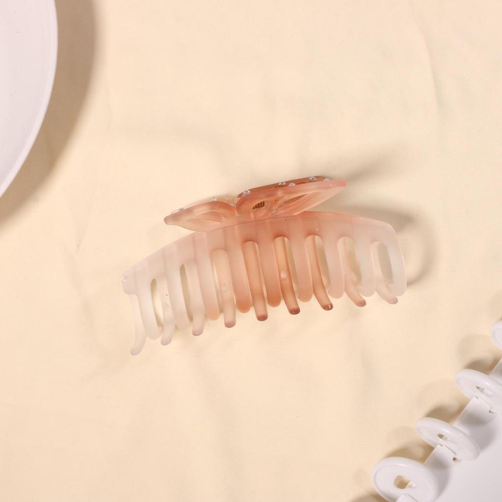 Mattierter Schmetterling Hai Haarspange - Elegantes quadratisches Griffzubehör für Damen