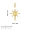 High-End Geometric Eight-Pointed Star Necklace: Versatile, Fashionable Pendant