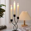 Iron Candlestick Holder Nordic Wedding Metal Candle Stand for Home Room Decor
