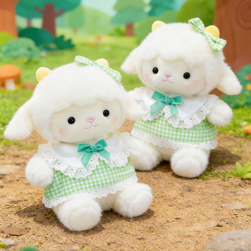 Plush Sheep Pillow With Pp Cotton Filling Soft Baby Gift For Girls And Boys