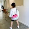 Trendy Kids Pillow Bag For Summer Stylish Canvas Crossbody With Breathable Design