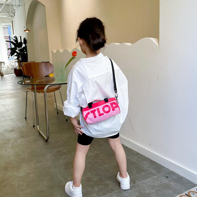 Trendy Kids Pillow Bag For Summer Stylish Canvas Crossbody With Breathable Design