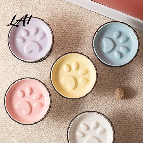 Slow Eating Pet Dish Ceramic Feeder Bowl Feeding Dog Prevents Non Tip Bowl Choking And Vomiting Food for Cats Dogs