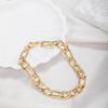Stainless Steel Bracelet Cuban Chain NK1:1 Chain Gold-plated Personality Hip-hop Fashion European and American Style Men and Women