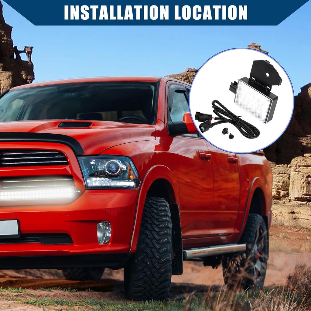 NO. 68395126AA/56021441AC Car LED Under Hood Light Lamp Harness Assembly for Dodge for Ram 1500 2500 3500 4500 5500 Pickup Charger for Chrysler for