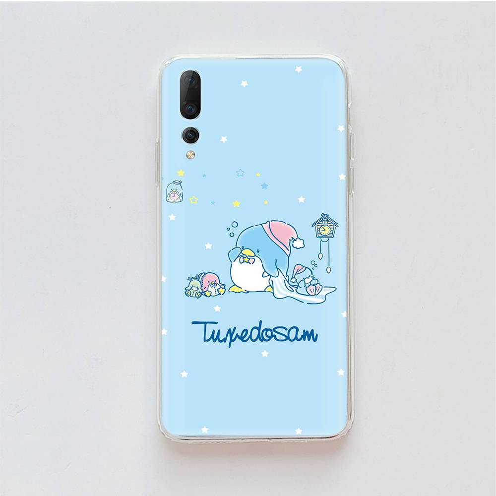 Transparent Case for Samsung A04 A14 A23 M33 M53 Realme 10 9 C35 C55 VIVO X80 Infinix Hot 30 Note 11 Tecno Spark 8P Pro L-11 Cute Tuxedosam