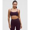 Flow Y BrA Nulu  Light Support  A C Cups blACk Plum