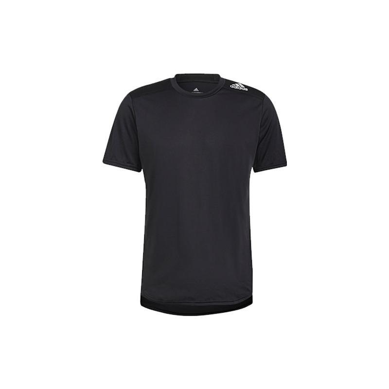 adidas Printing Logo Casual Breathable Short Sleeve Black Men s HC9836 M