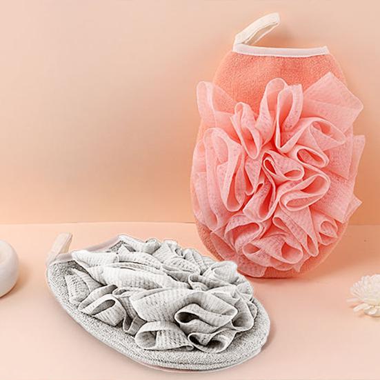 Éponge de bain Ultra douce, mousse rapide, fausse soie, gant de douche exfoliant Double face, Loofah pour la maison