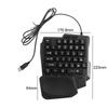 USB Single Hand Keyboard Luminous Mini One Handedly Keyboard Ultra-slim 35 Keys Gaming Mechanical Keyboard Laptop