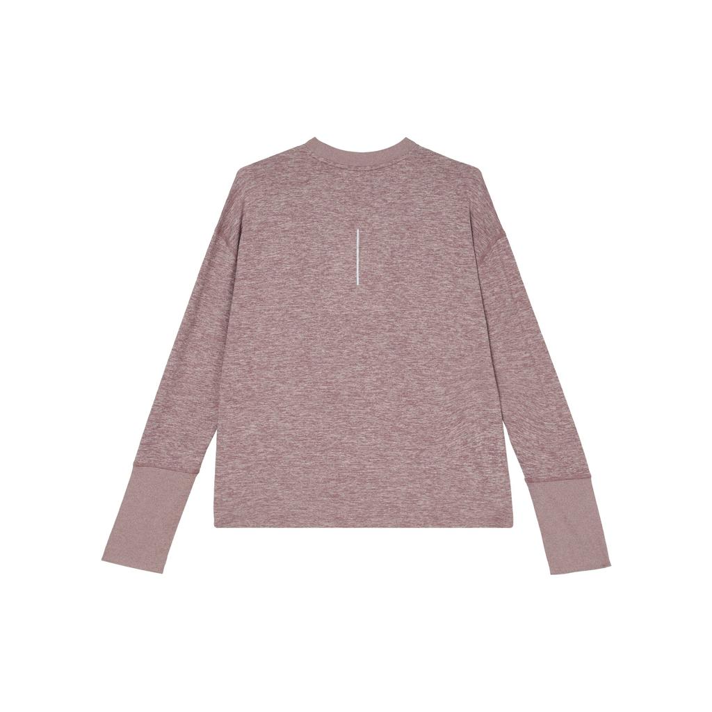 Nike Printed Solid Color Round Neck Pullover Long Sleeve Drop Shoulder T-Shirt Women T-Shirt Pink Brown 928742-298