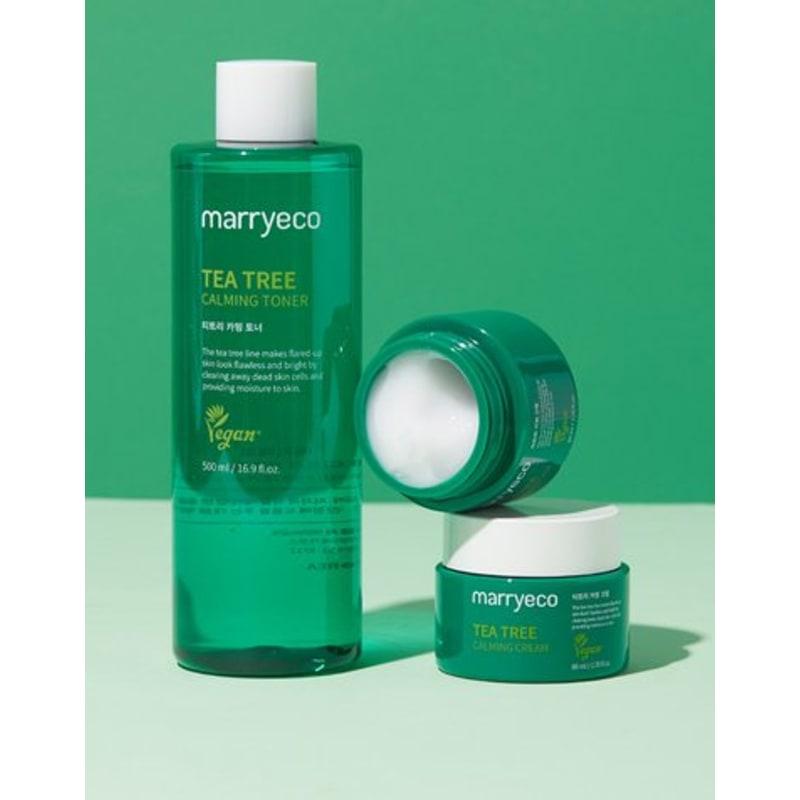 Maryeco Tea Tree Calming Toner & Cream Exfoliation Set