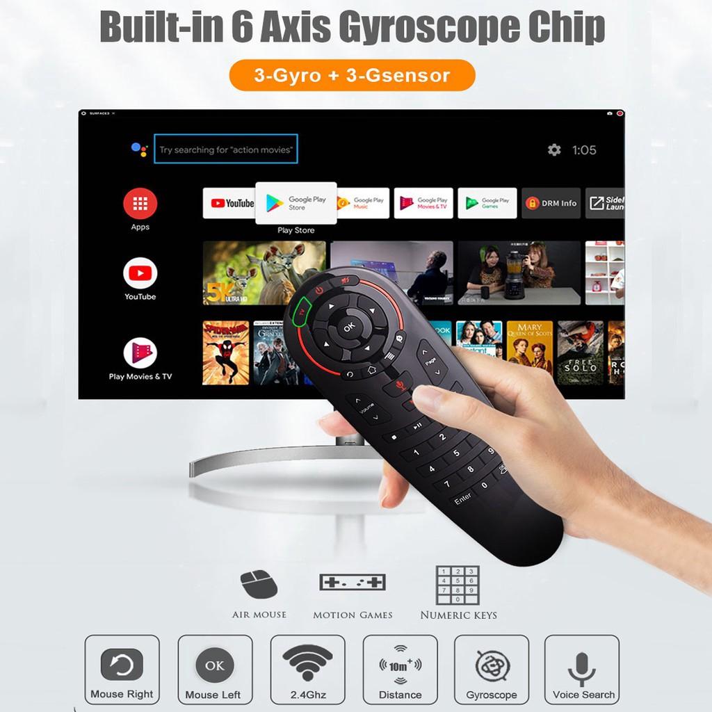 G3033IR 2.4GHz Air Mouse Gyroscope Remote Control Voice Gyroscope Microphone IR for Android tv box