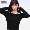 Teenie Weeniebearnova 2025 Autumn Women's Stylish Off-Shoulder Sweater