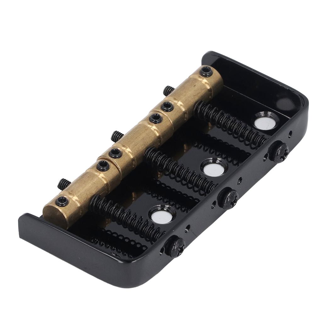 Kurze E-Gitarrenbrücke 3 Sättel Professioneller Gitarrenbrückenersatz für Tele Schwarz