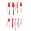 9 Pieces Kitchen Spatulas Set Cake Scrapers Brush Silicone Cake Scrapers Brush Household Cooking Baking Utensils Tools