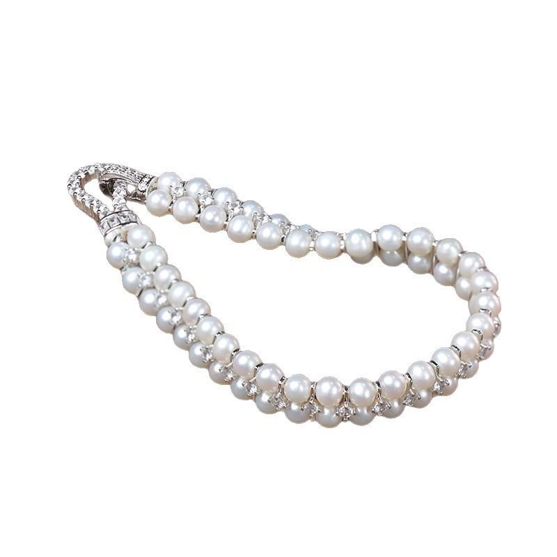 Korean Fashion Freshwater Pearl Bracelet - Versatile, Elegant Bestie Gift