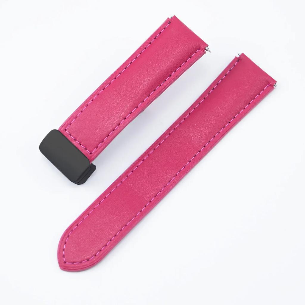 20mm Leather Strap For Samsung Galaxy Watch 6 5 4 7Classic 43mm 47mm 44mm 40mm 42mm 45mm Magnetic Buckle Band for Huawei GTS BIP