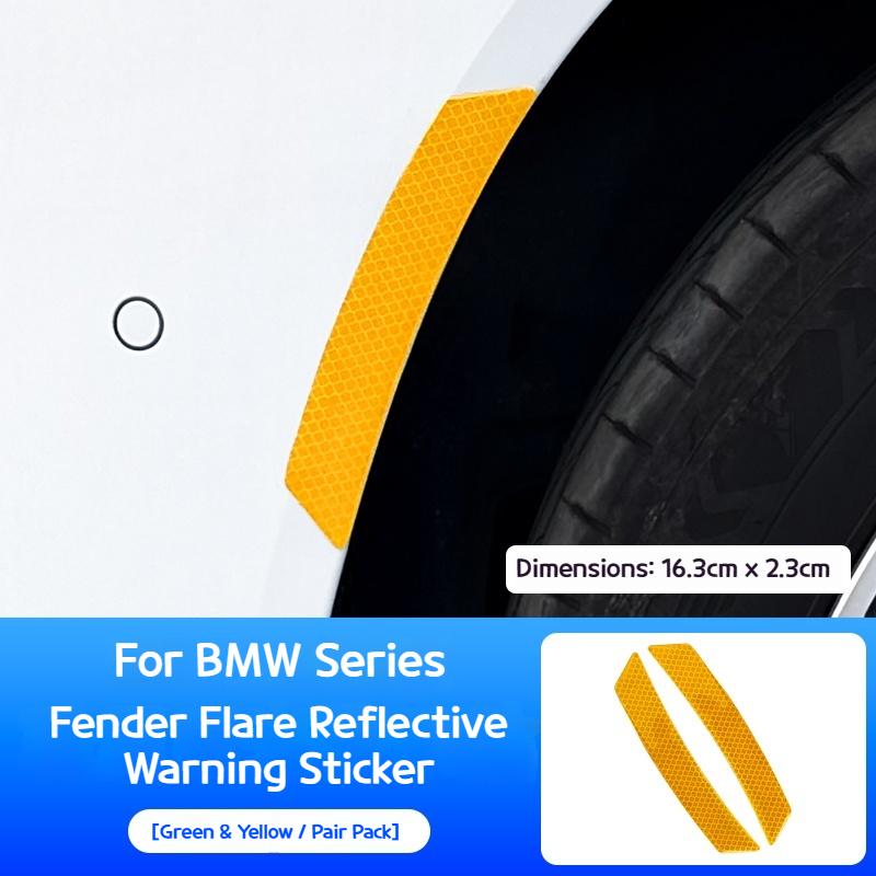 

For BMW Car Bumper Reflective Warning Strip Stickers Wheel Rim Eyebrow Warn Light Reflector Protective Sticker Scratch Paster