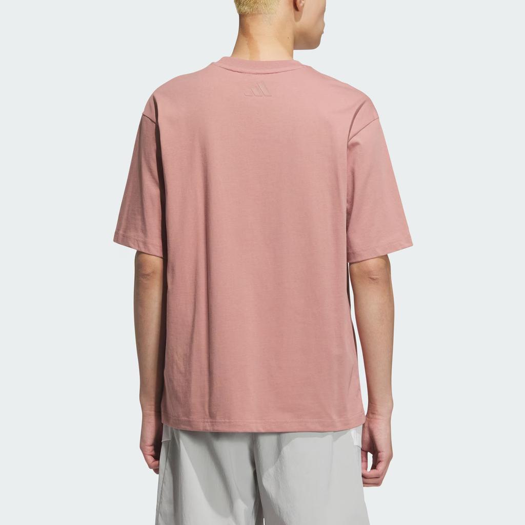 Adidas Sportswear GFX Short Sleeve Comfortable Soft Loose Knit Fashion T-Shirt Men Tops Warm-Earth-Brown JL6059