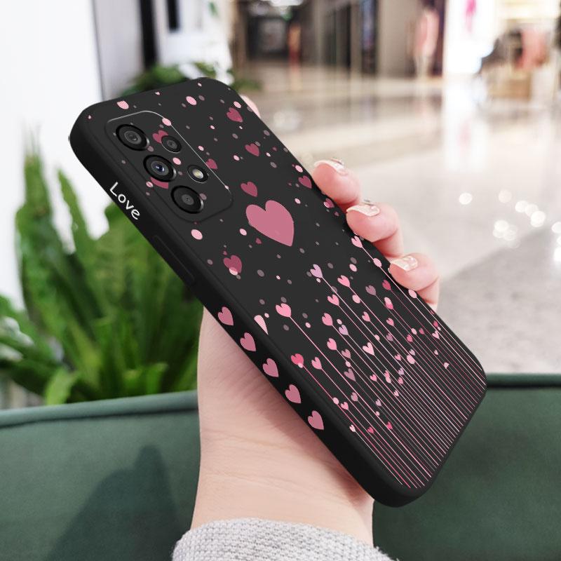 

Love Dandelion Phone Case For Samsung A73 A53 A33 A23 A13 A04 A04S A72 A52 A52S A32 A22 A15 A25 A35 A55 4G 5G Samsung A12 чорний