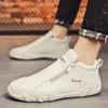 Fashion British Style Fashion Short Boots Men  Luxury Leather Anti Slip Comfortable Work Shoes Outdoor Travel Sports Casual Shoes 2024