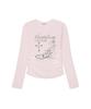 ESCAPEFROM Star Cross Print Slim Fit Shirred Long Sleeve [4 Colors]