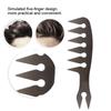 Portable Men Oil Hair Hairdressing Comb Wide Large Tooth Long Handle Hairstyle Comb 4#