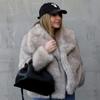 Women's Winter Fashion Artificial Fur Coat - European & American Style D69352