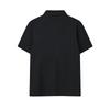 FILA F.C. Classic Minimalist Basic Casual Light Business Versatile Comfortable Knitted Short Sleeve Polo Shirt Men tops Deep-Black F11M621103FBK