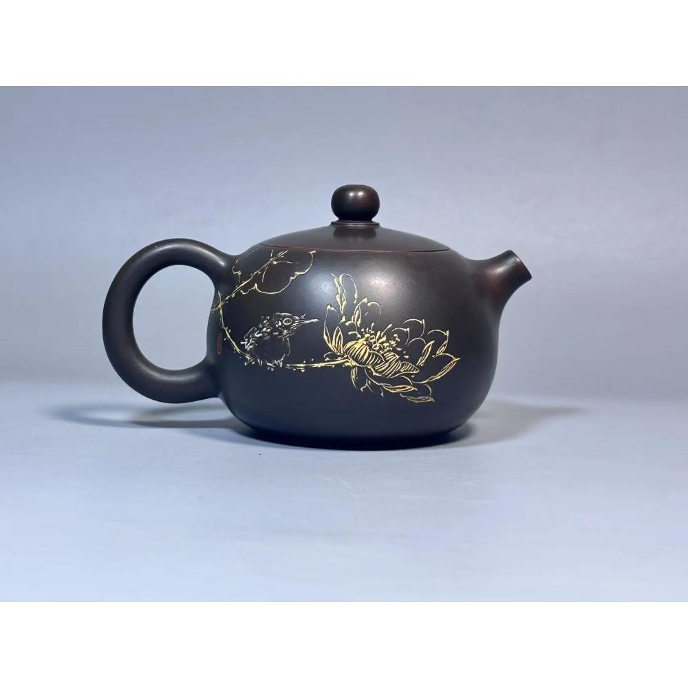 Nixing Clay Handmade Teapot Carving filter handmade nixing clay customized gifts authentic theiere