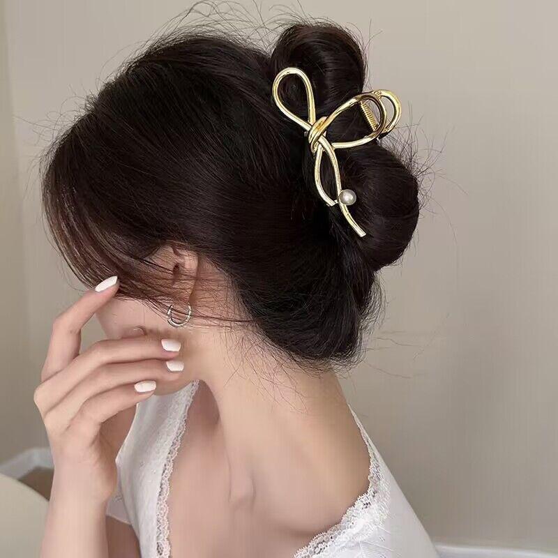 2023 Vintage Geometric Hair Claws Korean Hollow Out Grab Hair Clip Hairpins For Women Fashion New Headwear Girl Hair Accessories