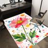 1 Stück Blumenkunstwerk Teppich Weiche Flanell-Bodenmatte für Wohnzimmer, Schlafzimmer und Teppich, Bodenmatte unter Sofatisch, Dekorativer Teppich q30