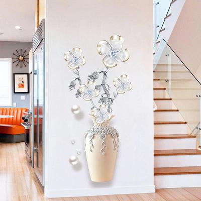 Elegant Și Pur Autocolante de Perete Patru Flori Estetică Decor Acasă Tapet Detașabil Living Artă Modernă Murală