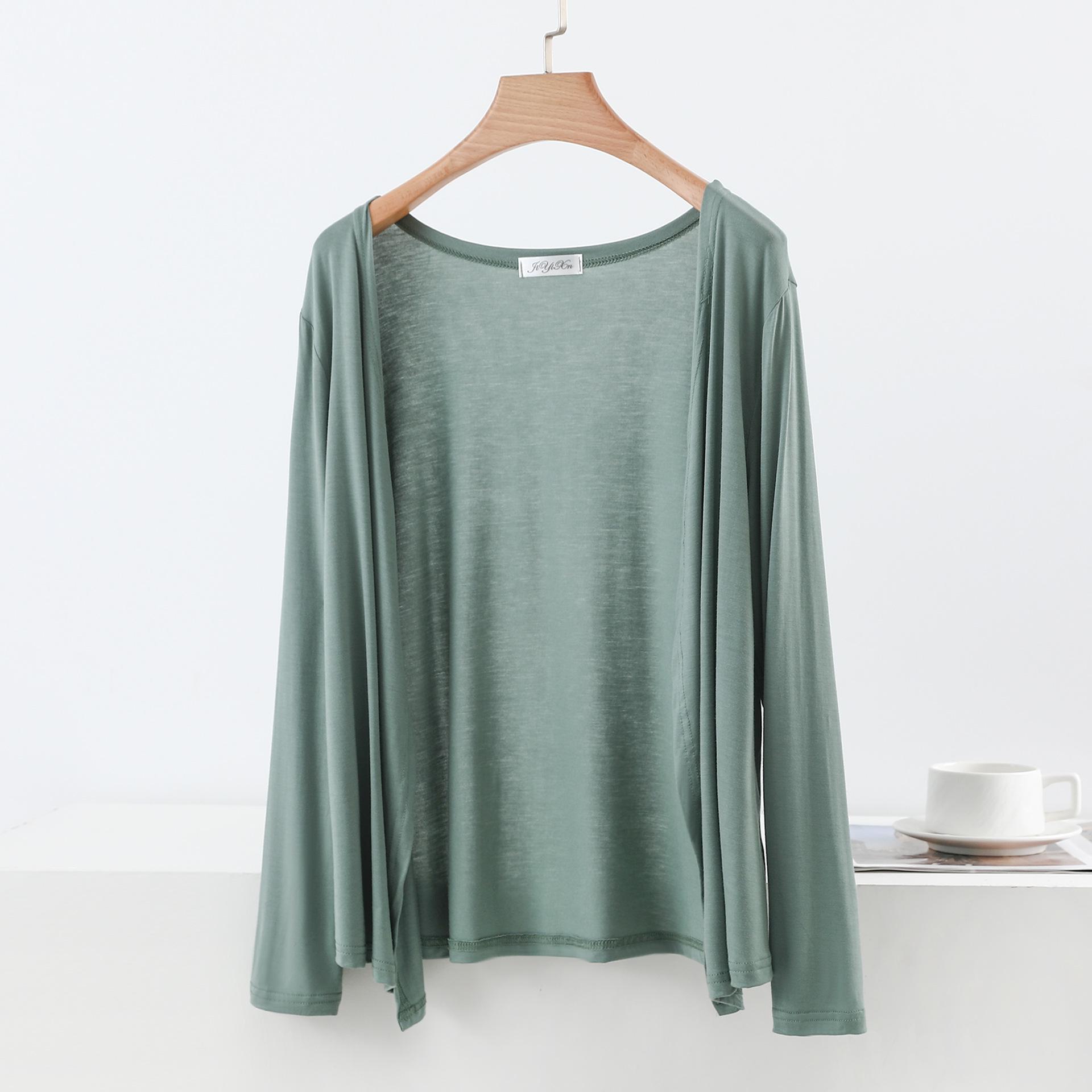

Women s Slim-Fit Knit Cardigan - Spring/Summer, Long Sleeve, Solid Color XXL
