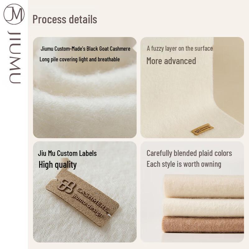JIUMU Women's Pure Cashmere Scarf