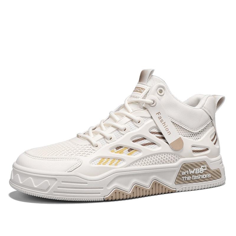 Students' Casual Borad Shoes Four Season New Breathable Soft-Sole Non-Slip Men'S Outdoor Walking Shoes Fashion Sports Flat Shoes