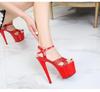 Women's Wedding Stiletto Sandals  Summer Super Heels Stiletto Waterproof Sandals 181 Series 16.5cm Heel 6.5cm Platform LFD