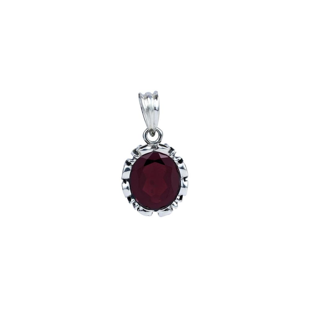Real Citrine Minimal Pendant for Women 92.5 Silver Obval Gemstone Pendant for Her