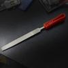 Langlebige Hochwertige Diamantflachfeile Diamantflachfeile Rot Silber Diamantnadel Flach Langlebige Handwerkzeuge