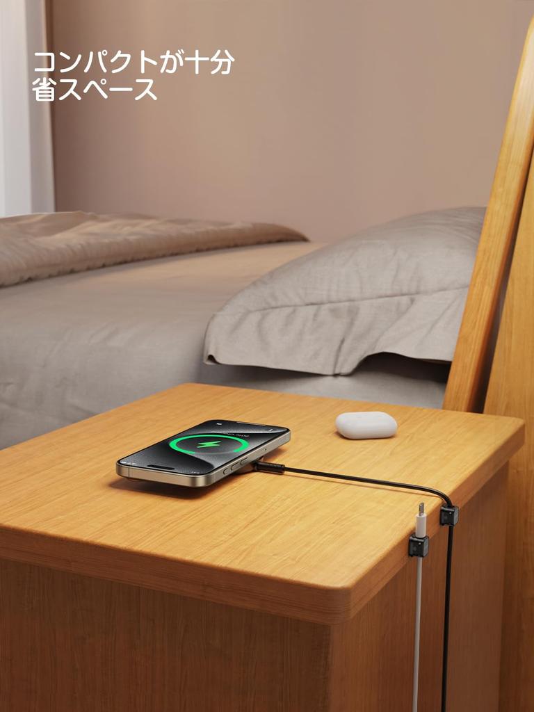 JOYROOM Cable Holders [Set of 6 - Industry First Magnetic] Cable Clips, Cable Management, Smooth Cable Management, Cord Holder, Desk-Mounted Cord