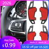 PYYVZ1 2026 New For VW VOLKSWAGEN Hub Caps Car Steering Wheel Shift Paddle Shifter For Volkswagen VW GOLF GTI R GTD GTE MK7 7 POLO GTI
