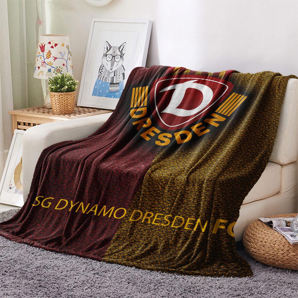 1 Stück Dynamo Dresden gemusterte Flanelldecke für alle Jahreszeiten geeignet für Heimdekoration Wärme und Komfort Geschenke Feiertagsgeschenk