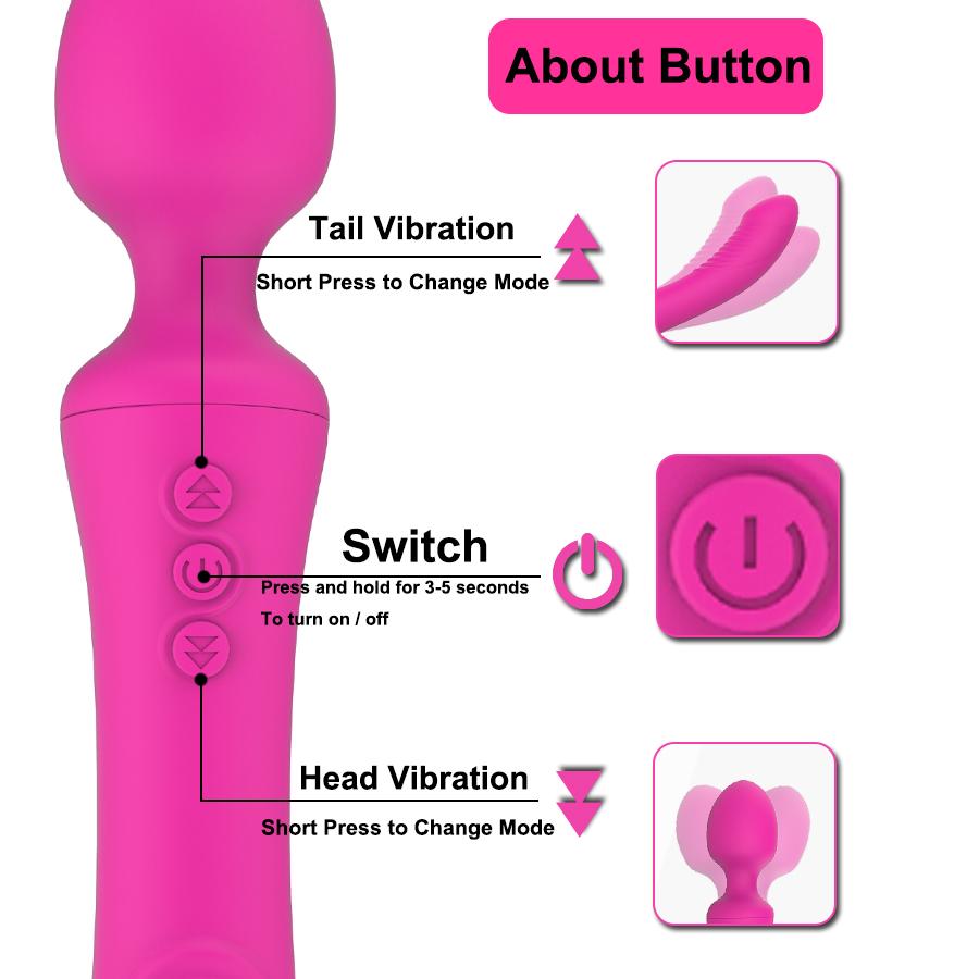 AV Vibrator Sex Toys for Woman Magic Wand Clitoris Stimulator G Spot Vibrating Female Masturbator